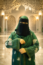 Al Aqsa Noor-e-Sabz Abaya - Image 2