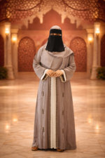 🖤 Al Aqsa Royal Beige Noor Borka