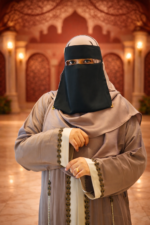 🖤 Al Aqsa Royal Beige Noor Borka - Image 3