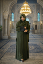 Olive Noor Jafran Abaya