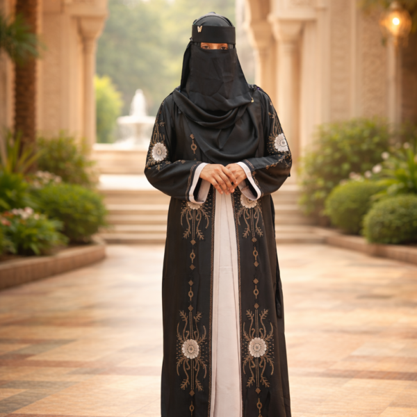 Al Aqsa Zafran Double Layer Premium Borka